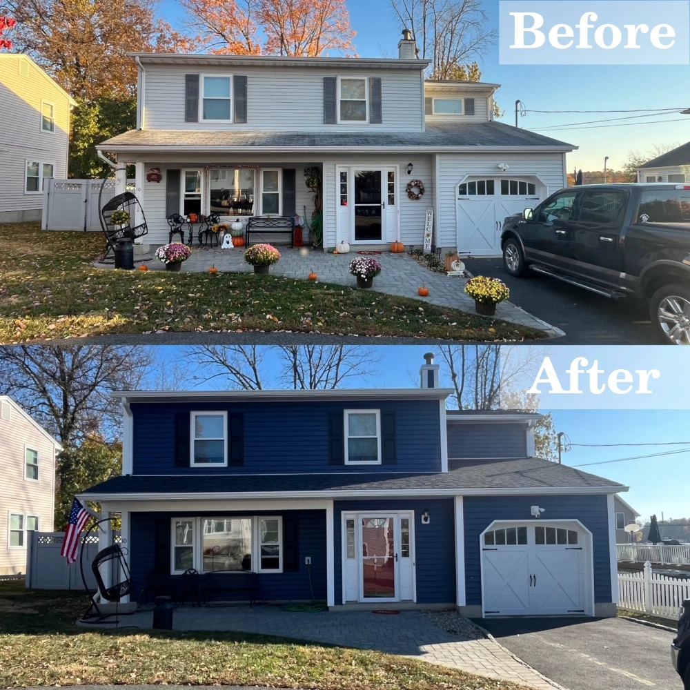 Amazing before and after total siding replacement