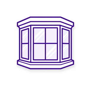 Bay and bow window installation icon for Morris County NJ homes