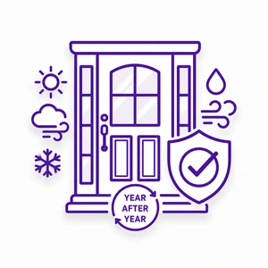 Consistent ProVia door performance icon for Morris County NJ homeowners
