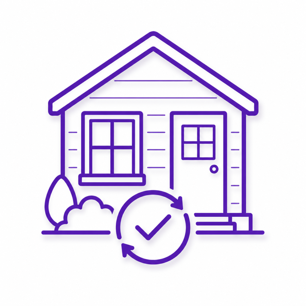 Coordinated exterior upgrade services icon for Morris County NJ home improvement projects