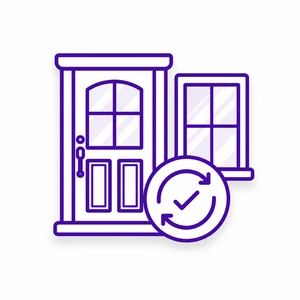 Coordinated ProVia door and window upgrade icon for Morris County NJ homes