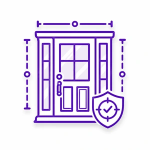 Custom fit ProVia entry door icon for Morris County NJ homes
