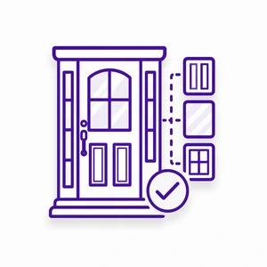 Custom ProVia door design options icon for Morris County NJ homeowners