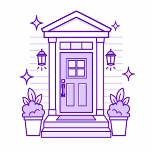 Clean updated door look icon enhancing Morris County NJ home curb appeal
