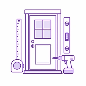Door installation service precision icon for Morris County NJ homes