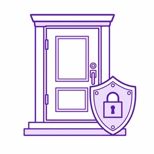 Door security and durability icon for Morris County NJ homes