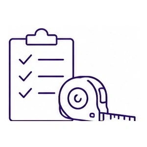 Double-checked door measurements icon by Morris County Roofing