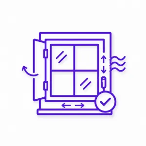 Easy-operation window functionality icon for Morris County NJ replacement windows