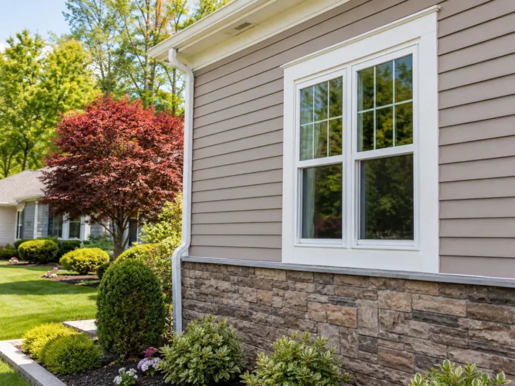 Home exterior with newly installed energy-efficient windows improving curb appeal in Morris County NJ