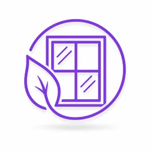 Energy-efficient window icon for Morris County NJ home improvement services