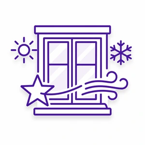 Energy Star ProVia windows comfort icon for Morris County NJ homes
