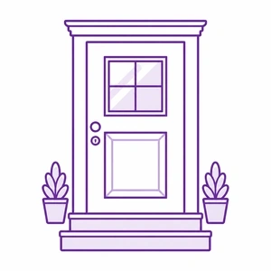 Entry doors installation icon for Morris County NJ homes