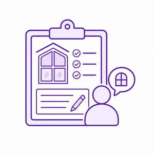 Free consultation and estimate icon for new construction windows in Morris County NJ