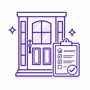 Get free ProVia entry door estimate icon for Morris County NJ exterior door services