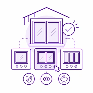 New construction window product selection icon for Morris County NJ homeowners