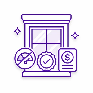 No hard credit check ProVia window financing icon for Morris County NJ homeowners