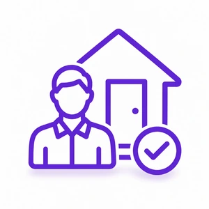 Owner involvement and direct oversight icon for door projects by Morris County Roofing