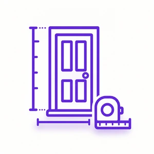 Precise door measurements icon for Morris County NJ door installation projects
