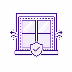 Properly sealed window preventing drafts and leaks for Morris County NJ homeowners