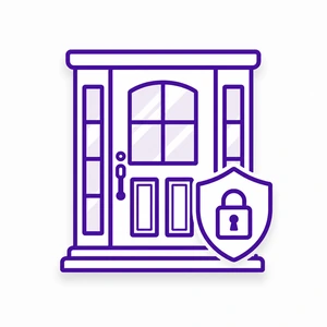 ProVia entry door security and durability icon for Morris County NJ homes