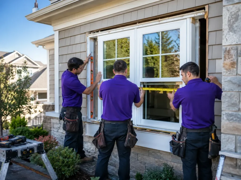 Professional installation of ProVia windows with precise measurements in Morris County NJ