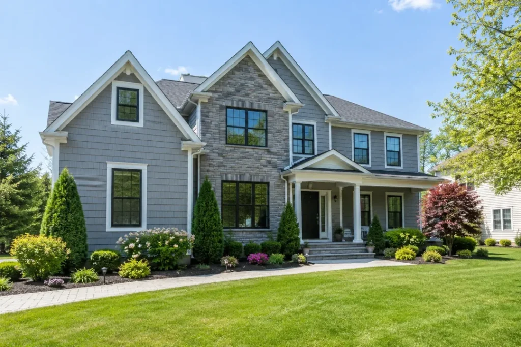 Home exterior with newly installed ProVia windows improving curb appeal in Morris County NJ