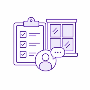 Free consultation and estimate icon for replacement windows in Morris County NJ