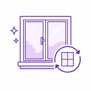 Replacement windows related service icon for door projects by Morris County Roofing