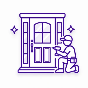 Specialized ProVia door installation crew icon for Morris County NJ projects