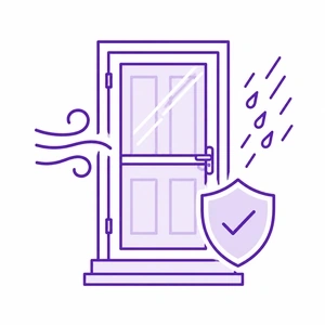Storm doors installation icon for Morris County NJ homes