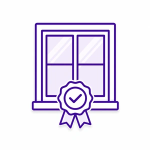 Trusted window product quality badge icon for Morris County NJ window installation