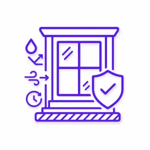 Weather-resistant window performance icon for Morris County NJ installation services