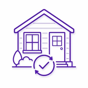 Coordinated exterior upgrade services icon for Morris County NJ home improvement projects